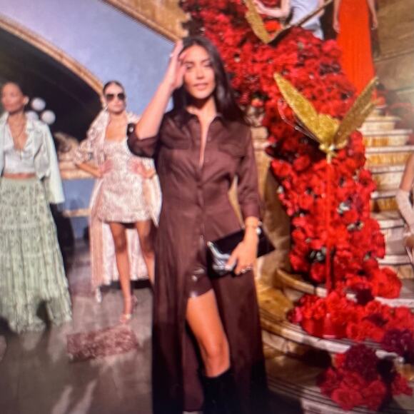 Alice + Olivia Women’s Brown Cady Leather Short Size 10 - Picture 9 of 9